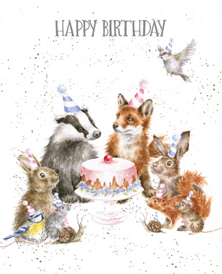 Wrendale Design Woodland Party Greeting Card