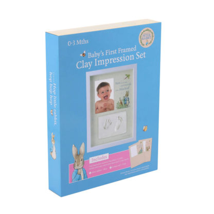 Peter Rabbit Baby's first framed clay impression set from the UK - Best of British