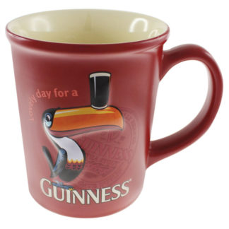 Guinness Large Toucan Embossed Mug Red