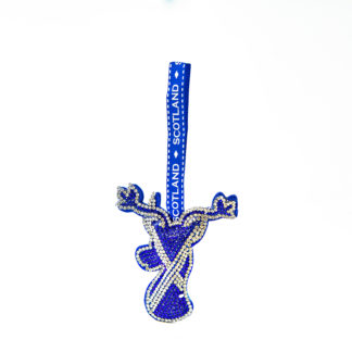 Stag Saltire Diamante Decoration