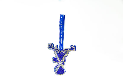 Stag Saltire Diamante Decoration