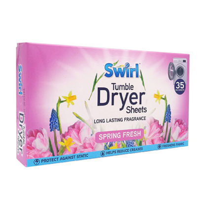 Swirl Tumble Dyer Sheets 35 Spring Fresh