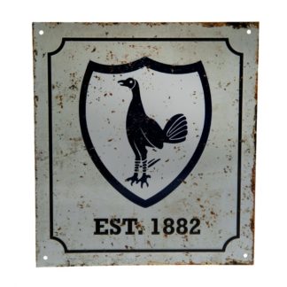 Tottenham Hotspur FC Retro Logo Sign