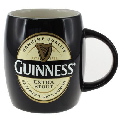 Ceramic Guinness Barrel Mug With Extra Stout Label