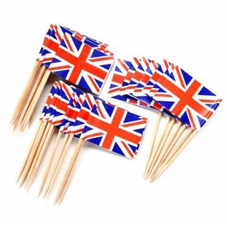 Union Jack Toothpick x 100