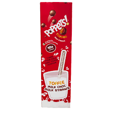Poppets Milk Straw Toffee