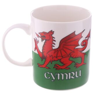 Wales Welsh Dragon Cymru Porcelain Mug