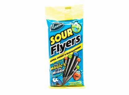 Sour Flyers Apple Cherry and Blue Raspberry