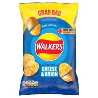 Walkers Cheese And Onion Crisps