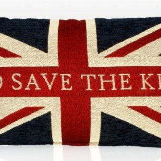 God Save The King Rectangular Chenille Cushion