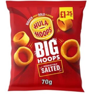 Hula Hoops Ready Salted BIG HOOPS Best Before 13.12.25